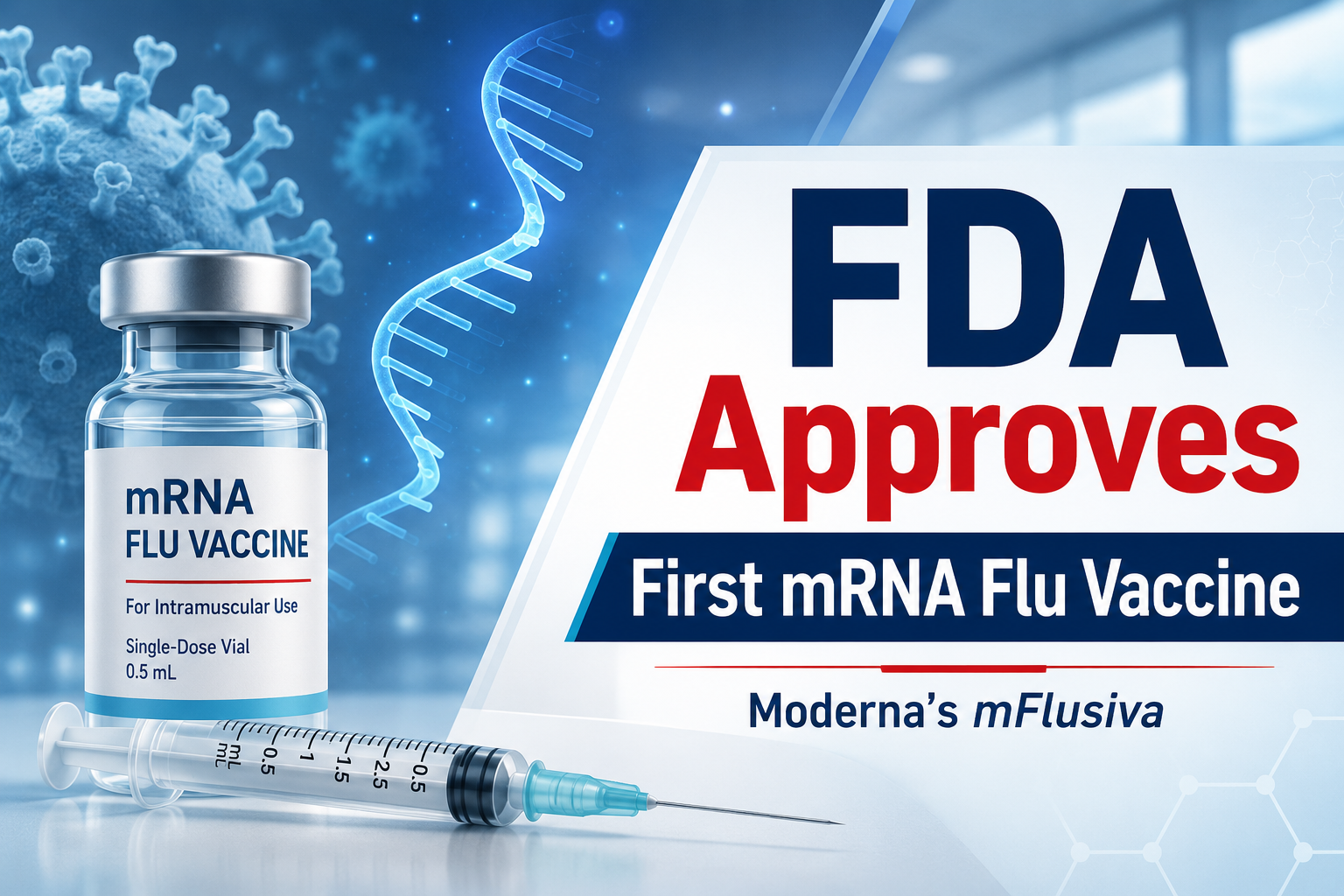 Moderna Wins FDA Approval for the First mRNA Flu Vaccine