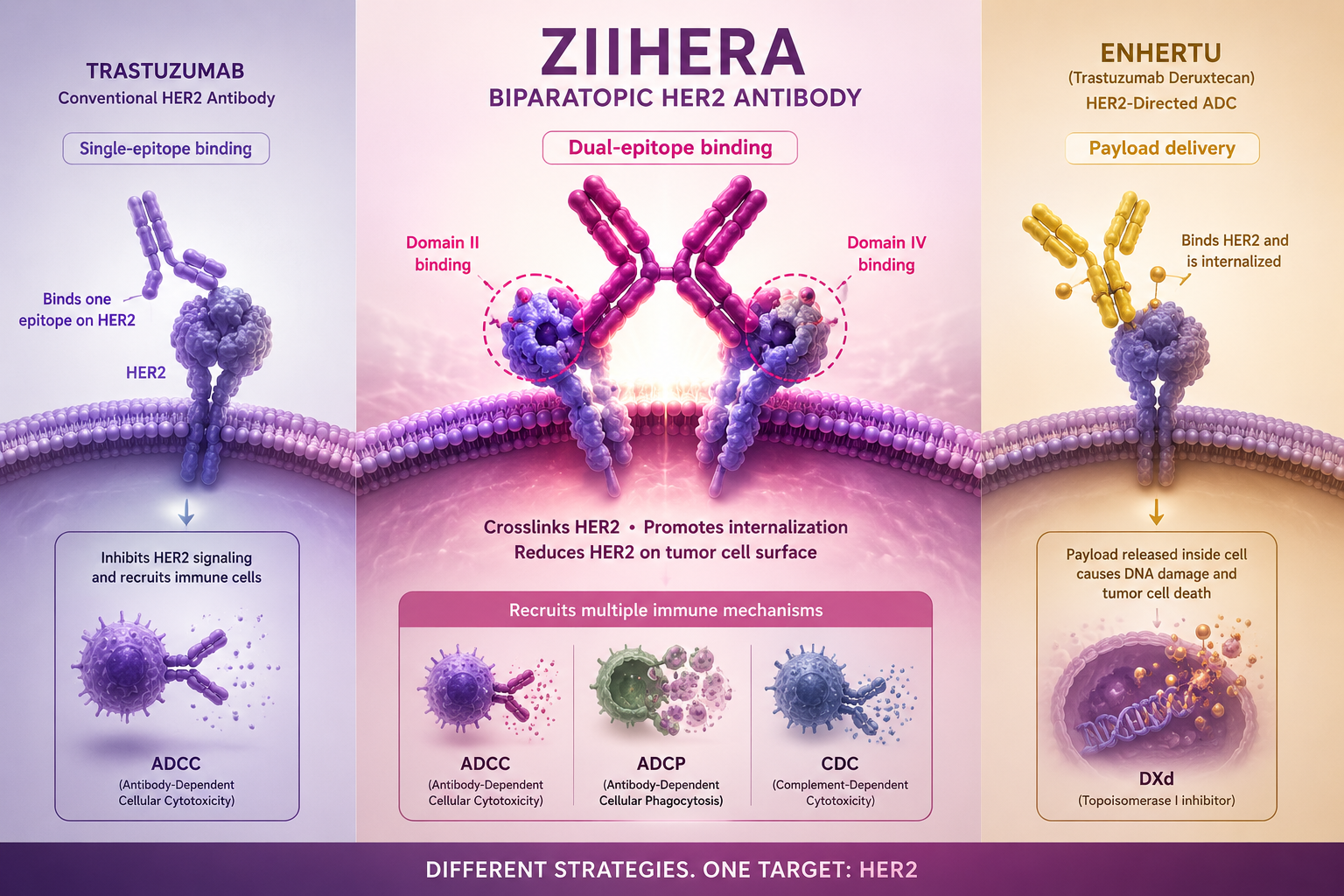 How Ziihera Targets HER2 Differently From Trastuzumab